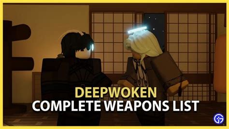 weapons deepwoken|Roblox Deepwoken Weapons Complete List